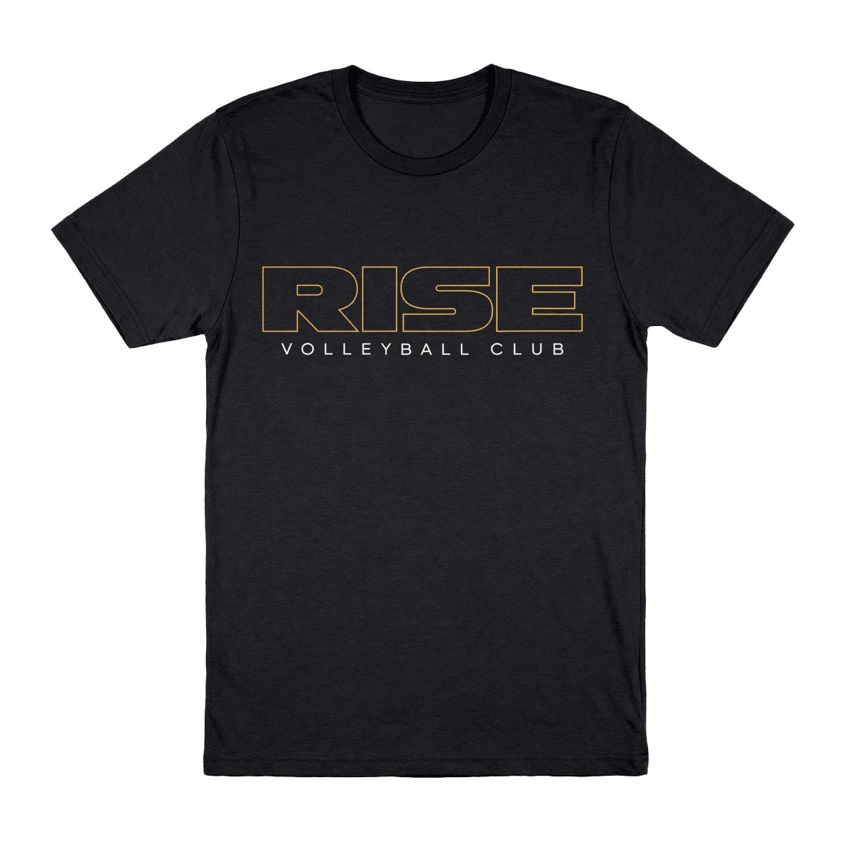 RISE Wordmark Tee – Black