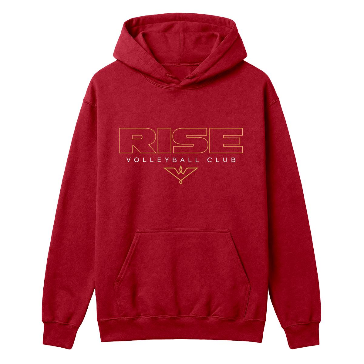 RISE Classic Logo Hoodie – Red