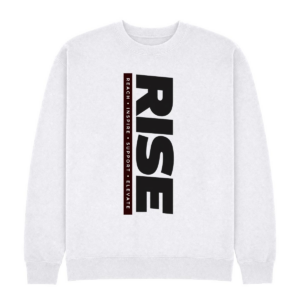 RISE Motto Crewneck – White